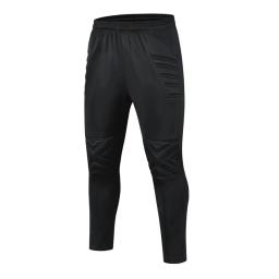 Crianças adultos homens calças de treinamento de futebol calças de futebol americano goleiro esporte goleiro joelheira esponja proteger - Image 1