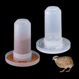 Codorniz de pássaro automático Beber Copo Alimentador De Plástico, Bandeja De Alimentos, Tanque De Caixa, Acessórios Para Gaiola De Pombo, Papagaio Tigela, 350ml, 1Pc - Image 1