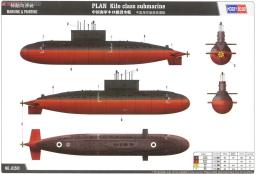 Kits Modelo de Navio de Guerra Submarino para Militar, DIY Hobby Boss, PLAN Kilo Classe, Modelo Plástico, Coleção, Escala 1:350, 83501 - Image 4