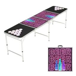 Mesa dobrável Beer Pong, Mesa dobrável portátil traseira para mesa plegab Custom, resistente, 8 pés - Image 6