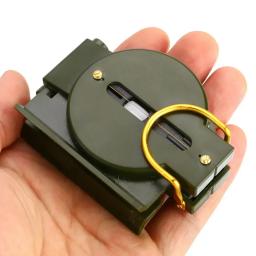 Bússola militar portátil para acampamento ao ar livre, Folding Len, Exército Verde, Caminhadas, Sobrevivência, Viagem, Navegação Precisa, Ferramenta de Expedição - Image 3