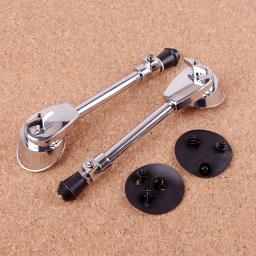 2 peças esporas bumbo anti-ferrugem suporte ajustável pernas pés acessórios percussão - Image 4