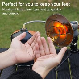 Camping ao ar livre portátil e GasAquecedores De Pesca, Dispositivo De Aquecimento, Ajustável Caminhadas Aquecedor, Tenda De Inverno Aquecimento Equipamento - Image 6