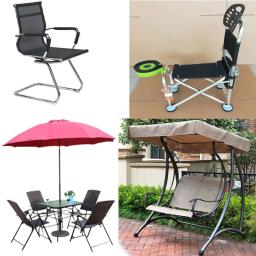 Teslin Mesh Fabric for Office Chair, DIY Recliner, Beach Lounge Chair, PVC Placemat, Preto, Impermeável, Alta Qualidade, Escritório - Image 6