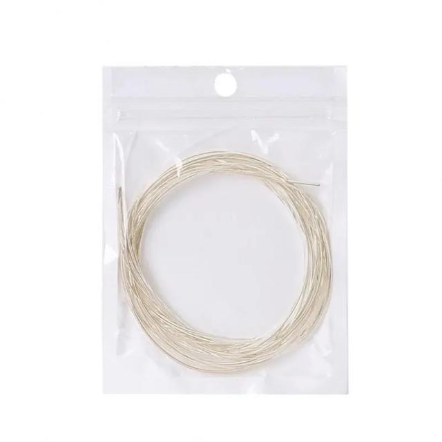 Conjunto de Cordas de Guitarra de Nylon Prata - 6 Peças Clássicas 1m para Suportes E, B, G, D, A#