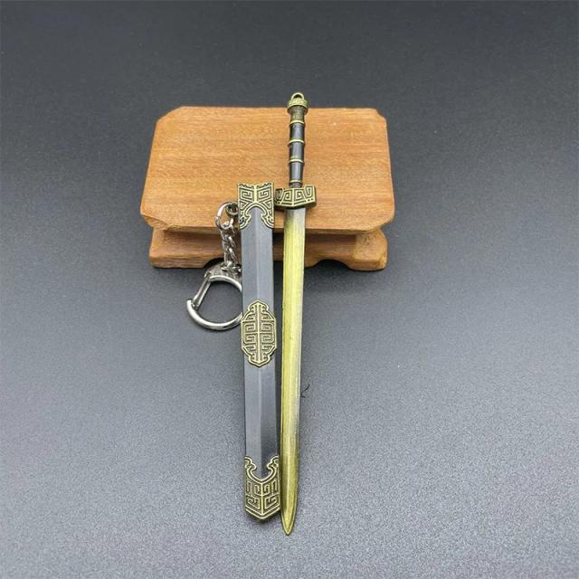 Falsa Espada Miniature em Metal: Decoração Retro para Casa e Acessórios de Artesanato