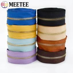 Meetee-Zíperes decorativos coloridos para costura, fecho Ziper dourado, kit de reparo, substituição de roupas, n ° 5, n ° 5, fitas coloridas - Image 1