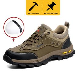 Novos sapatos de segurança masculinos, sapatos de trabalho resistentes a perfurações, sapatos de proteção masculinos, botas de trabalho resistentes ao desgaste botas táticas - Image 4