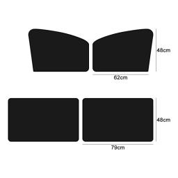 Pára-sol magnético do carro, cortinas de proteção UV, Sun Shield Cover, Auto Window Protector, DIY Acessórios, Double Sides - Image 6