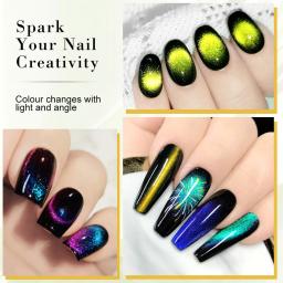 Olho de gato Magnético Unha Polonês Set, Rainbow Glitter, Starry Sparkle, Chameleon Laser, Misture Verniz, Semi-Permanente Nail Salon, Nós - Image 6