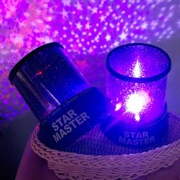 Fantasia romântico céu estrelado luzes led estrela girando luz da noite projetor feliz aniversário lua sono crianças bebê lâmpada bateria - Image 4