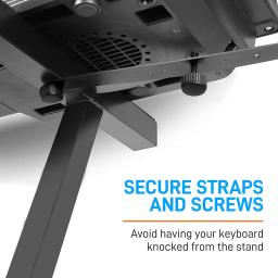 Heavy Duty Suporte de Teclado Dobrável, Z Design Digital Piano Stand, Resistente Reforçado, Se Encaixa 54-88 Teclas Pianos Elétricos - Image 3