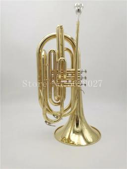 Nova Chegada Bb Marching Trombone Latão Niquelado Profissional Instrumento Musical Com Caso Frete Grátis - Image 1