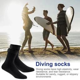 Meias de neoprene 3mm, botas de água de neoprene, corte curto, quente, à prova de areia, à prova d'água, térmica, antiderrapante, para praia, vôlei - Image 1