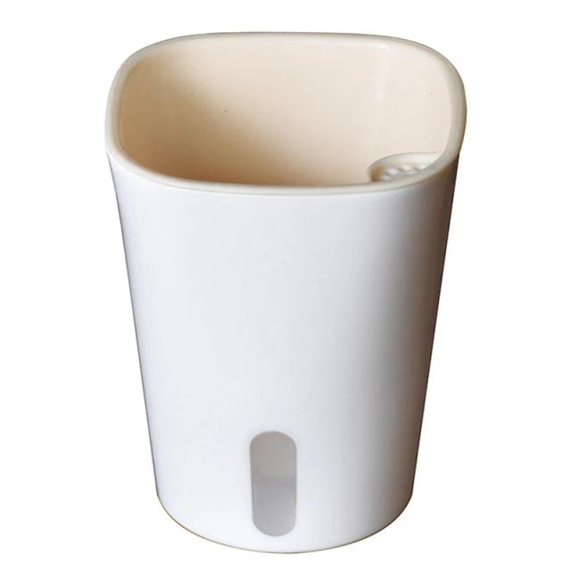 Vaso Auto Irrigável Flores e Plantas 7.5x5.5cm Branco