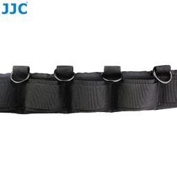 JJC-Multifunções Cintura Ajustável Cinta, Outdoor Fotografia Belt, Pendurado Tripé, Camera Bag, Bolsa Lens, D-Rings - Image 4