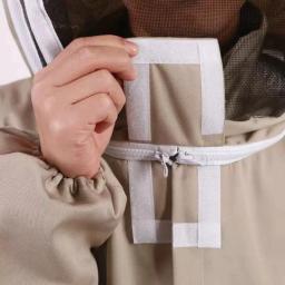 Terno de apicultura profissional com luva de couro, Abelha ventilada de corpo inteiro, Roupa de proteção, Roupa de segurança agrícola - Image 5