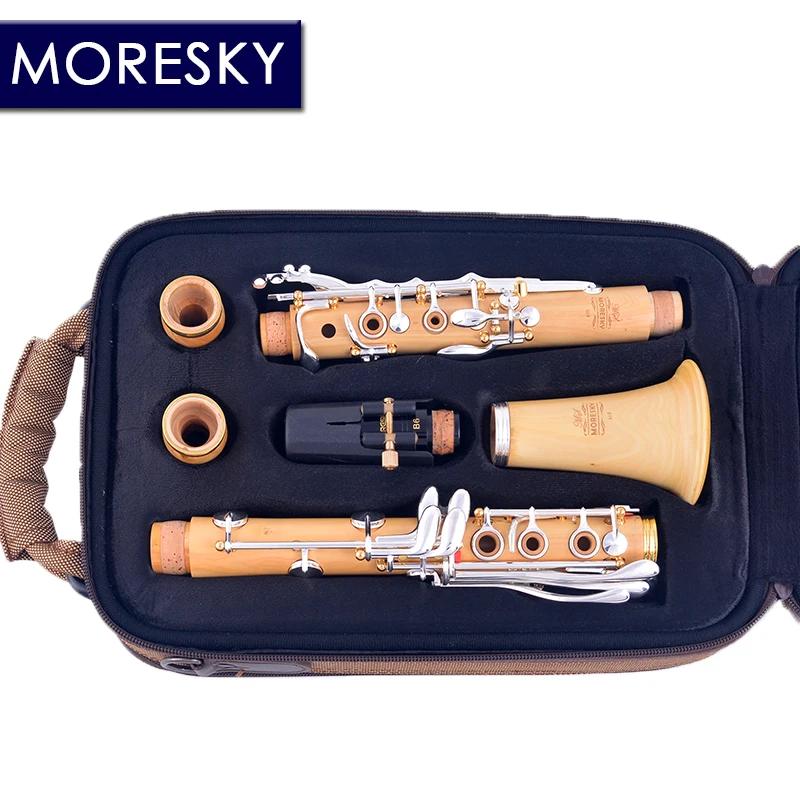 MORESKY-Madeira Buxo Clarinete Profissional, Bb 18 Chaves, Sib Klarnet, M9 · BO - Image 1