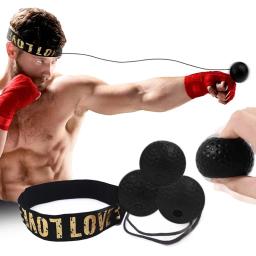 Headworn velocidade bola boxe bola mágica reação bola luta treinamento coordenação capacidade ventilação punho velocidade precisão descompressão - Image 1
