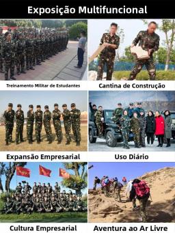 Conjunto de orme Camuflado Masculino: Roupa Tática de Desempenho Regular para Treinamento Militar e Trabalho de Campo (Es... - Image 5