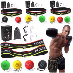 Bola de boxe com headband, olho e mão-olho, treinamento do esforço, gym, exercício do muay thai, exercício da aptidão - Image 1
