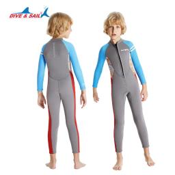 Neoprene Long Sleeves One Piece Swimsuit infantil, roupa de mergulho espessa, natação, mergulho, surf, crianças, inverno, 2,5mm - Image 5