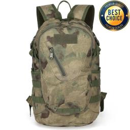 Mochila Tática de Camuflagem Masculina, Mochila de Caça e Escalada, Mochila Utilitária para Viagem, Camping, Caminhada, Caça, Novo, 35L, 900D - Image 1