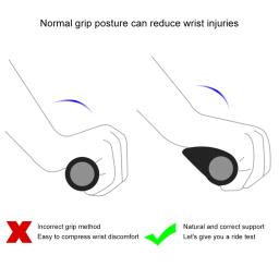 Punhos ergonômicos antiderrapantes de bicicleta, alças para punhos de bicicleta, mountain bike, tampa, MTB, acessórios de bicicleta, 1 par - Image 6