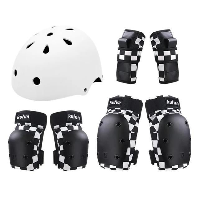 Equipamentos de Proteção Kufun: Joelheiras e Cotoveleiras para Skate e Patinação em Rosa para Meninos e Meninas, Ideal para Homens e Mulheres