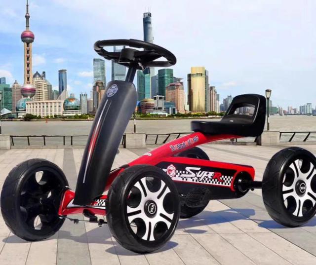 Jiuda Kart de Pedal Infantil 10 Polegadas com Luz e Música