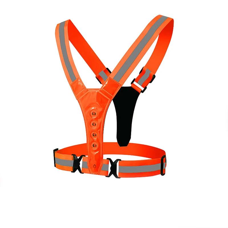 Elastic Cruz Reflective Belt, Strap Luz, Esportes ao ar livre, Equitação, Night Running, Novo - Image 1