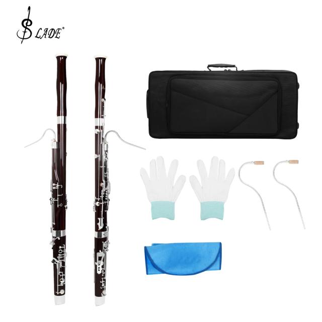 Fagote Profissional SLADE-C-Key Maple com Estojo e Luvas, Acessórios Inclusos para Cuidados e Limpeza