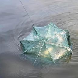 Rede de pesca retrátil, ferramentas de pesca ao ar livre, gaiola, 6 buracos Net, atualizado American Hand Cast, Easy Throw Fly Fishing Net - Image 6