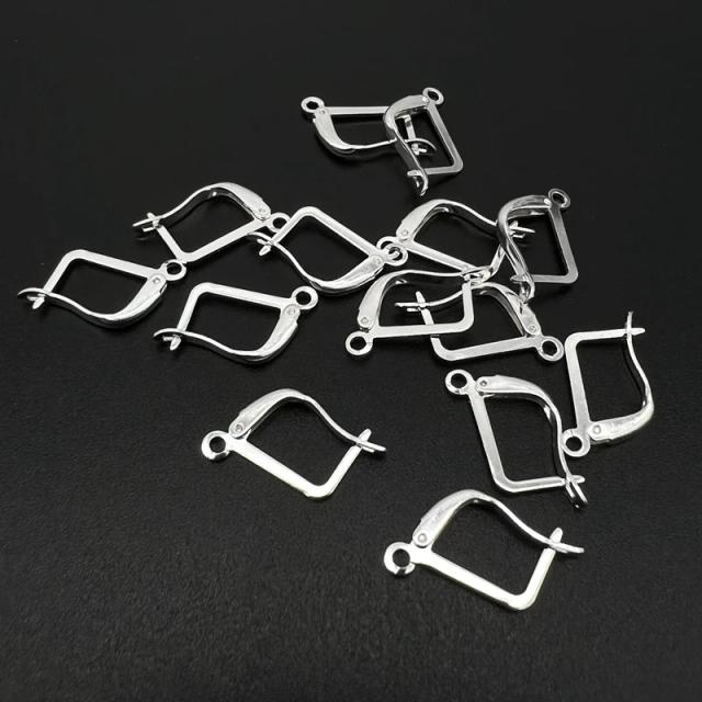 Kit com 30 Fechos de Aço Inoxidável para Brincos - Ganchos Elegantes para DIY em Joias