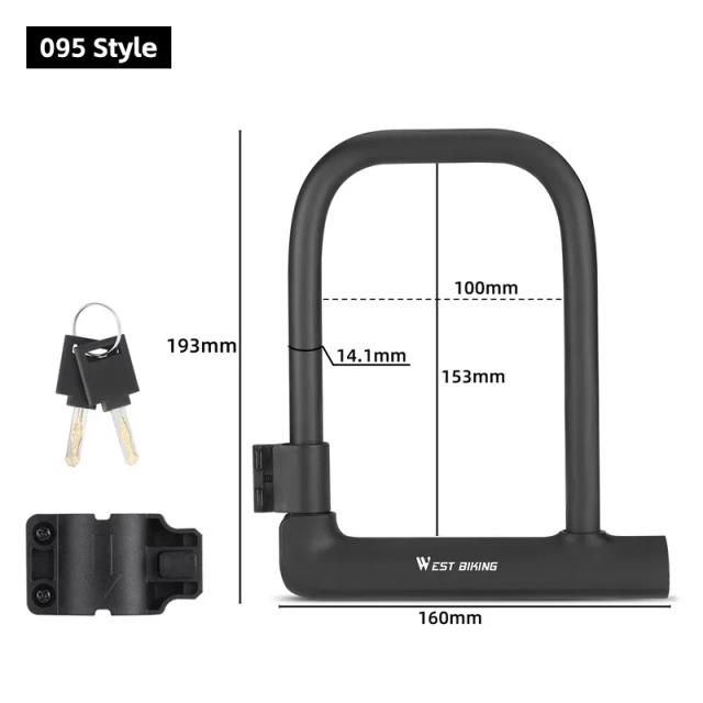 Cadeado Portátil U-Lock para Bicicleta: Segurança e Durabilidade para Ciclistas e Motociclistas