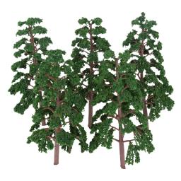 Árvores Modelo de Plástico para Arquitetura, Plantas Artificiais, Parque Wargame, Cenário Diorama, Cenário Ferroviário, 140mm, 5 PCs - Image 1