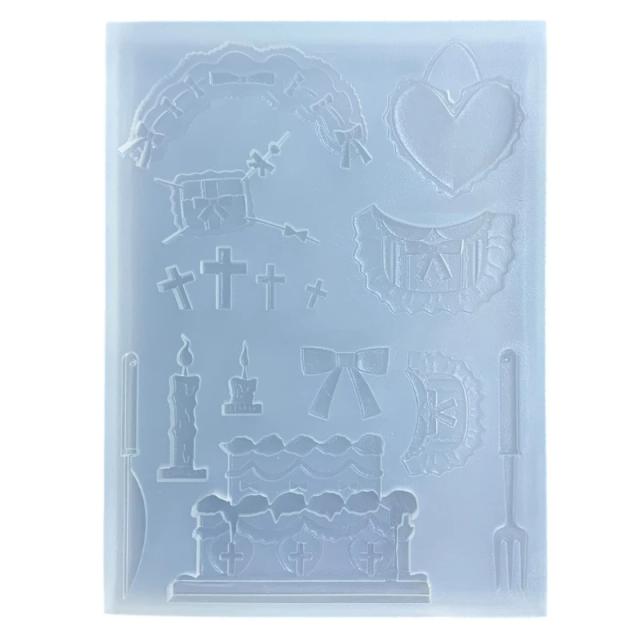 Molde de Silicone para DIY: Acessórios de Resina Epóxi Quicksand para Halloween e Festivais com Tema de Diabo