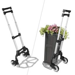 Caminhão De Mão Dobrável De Liga De Alumínio, Carrinho de mão portátil, Carrinho para bagagem de viagem, Carrinho de compras - Image 2