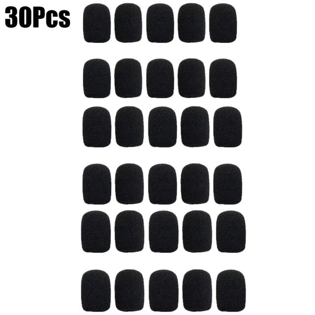 Conjunto de 10-30 Pares de Espumas Substitutas para Microfone - Protetores Windproof para Headsets e Telefones