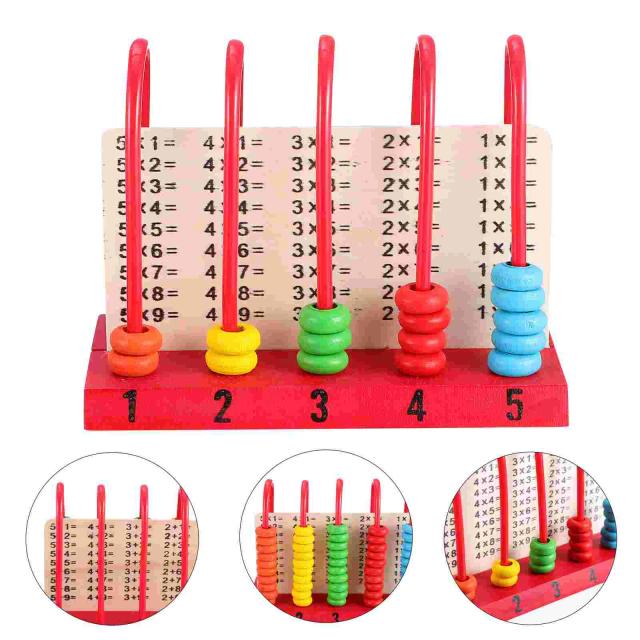 Ábaco Educativo de Madeira para Crianças - Jogo de Matemática Criativo