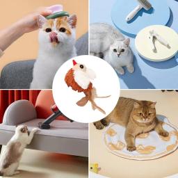 Animais de estimação, Mastigação, Som, Suprimentos para animais, Brinquedos interativos de pelúcia para gatos, Brincar - Image 4