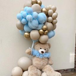 Carton Bear Latex Balloon Set, Decorações para festas de feliz aniversário temáticas do menino, Presentes DIY Suprimentos, Vintage, 32pcs - Image 6