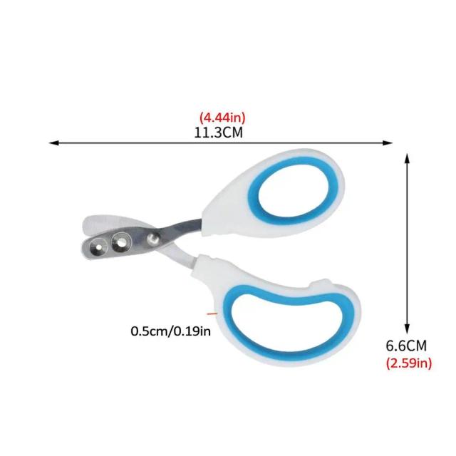 Cortador de Unhas Profissional para Cães e Gatos, Ergonômico e Antiderrapante com Design de Corte Duplo Circular