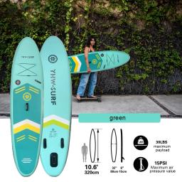Inflável Sup Board com bomba, Stand Up Paddle Board, Corrida de PVC para esportes aquáticos ao ar livre - Image 5
