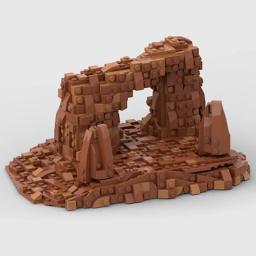 Blocos de Construção MOC da Cena do Deserto, Tijolos Modulares do Modelo de Filme, Tijolos de Grande Paisagem, Montagem de Tecnologia, Presentes de Natal - Image 4
