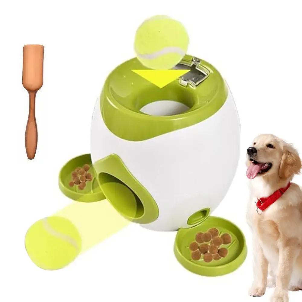 Máquina do lançador de bolas de tênis para cães, Bola dispensadora interativa, Brinquedos para cães, Alimentador inteligente não elétrico, interior e exterior - Image 1