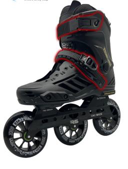 Patins inline para adultos, Slalom Freestyle, 3 rodas grandes, profissional, atacado - Image 3