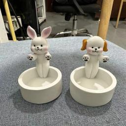 Lâmpada de aromaterapia para amantes de animais, patas aquecendo, luz perfumada, castiçal bonito dos desenhos animados, gato, cachorro, coelho, raposa - Image 2