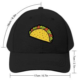 É hora do Taco! Boné de beisebol com capuz traseiro, chapéus elegantes para homens e mulheres - Image 2