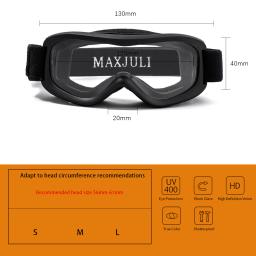 Óculos de esqui MAXJULI - Óculos de proteção para esportes de neve compatíveis com capacete para idade 0-4 Proteção UV400 4301 - Image 6
